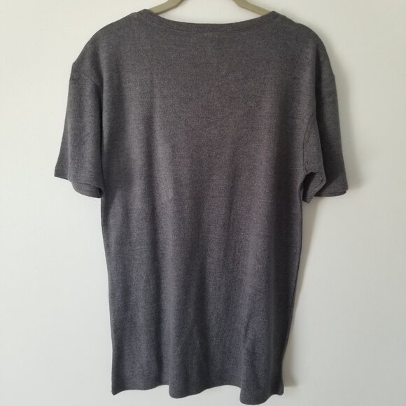 GO COUTURE skull V-neck tee with pocket XL - Picture 2 of 7